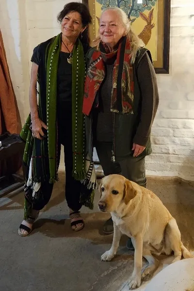 Catherine Tschanen, Belinda Wright et son chien