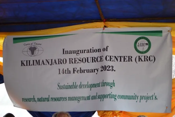 Bannière de l'inauguration du KRC - 14 février 2023